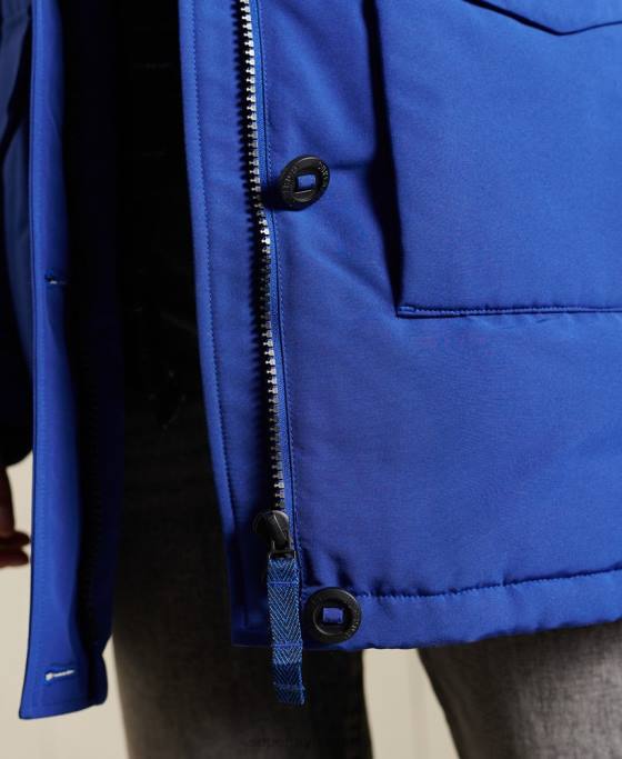 Superdry parka everest îmbrăcăminte albastru femei JX0Z5701