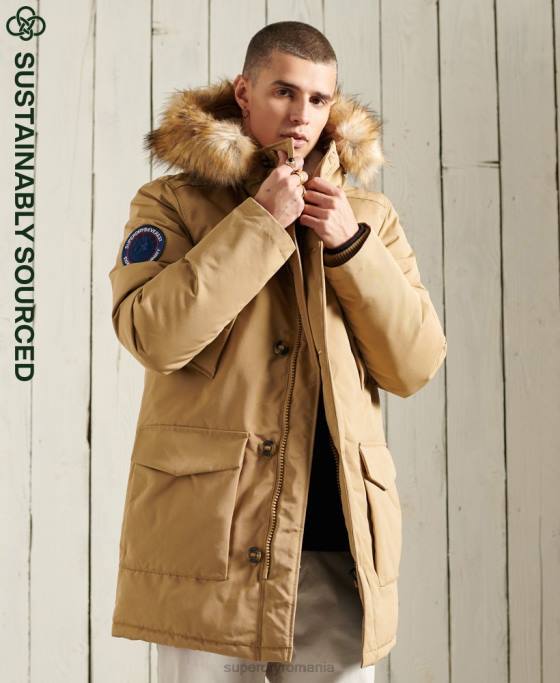 Superdry parka everest îmbrăcăminte bej bărbați JX0Z1079