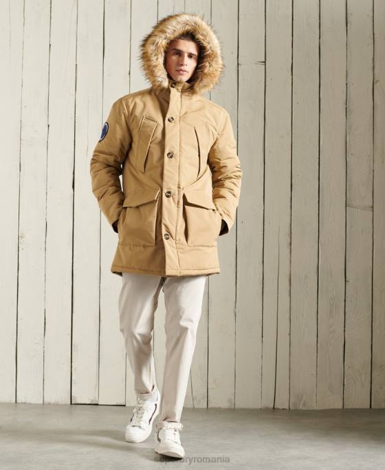 Superdry parka everest îmbrăcăminte bej bărbați JX0Z1079