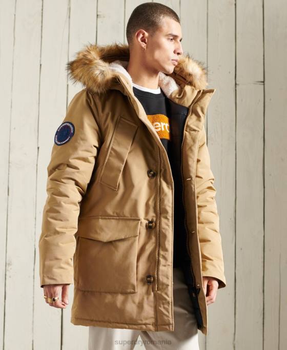 Superdry parka everest îmbrăcăminte bej bărbați JX0Z1079