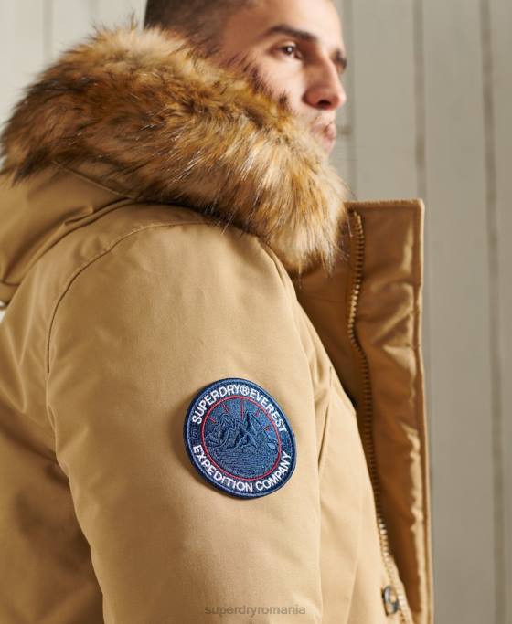 Superdry parka everest îmbrăcăminte bej bărbați JX0Z1079