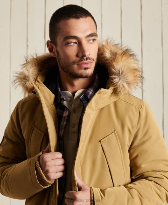 Superdry parka everest îmbrăcăminte bronzat bărbați JX0Z4738