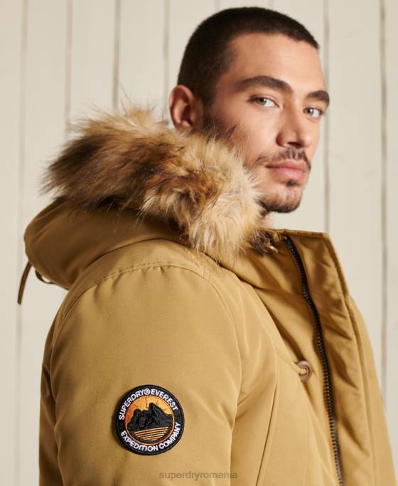 Superdry parka everest îmbrăcăminte bronzat bărbați JX0Z4738