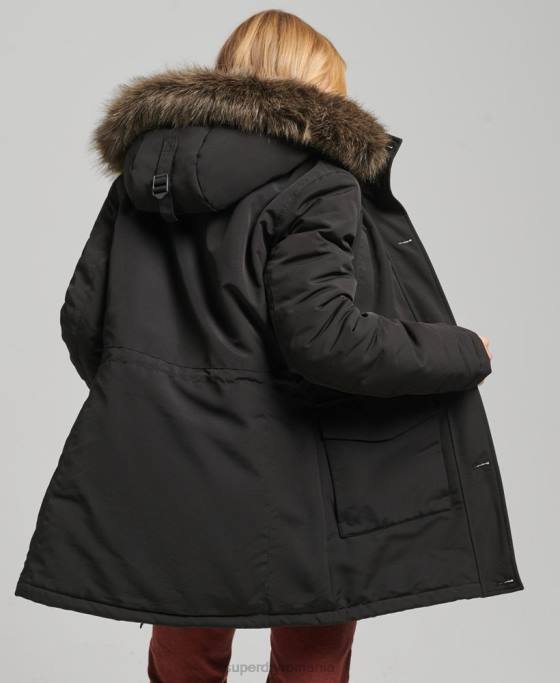 Superdry parka everest îmbrăcăminte gri inchis femei JX0Z3780