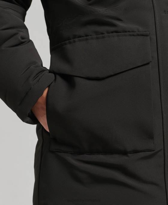 Superdry parka everest îmbrăcăminte gri inchis femei JX0Z3780