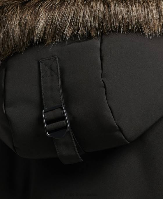 Superdry parka everest îmbrăcăminte gri inchis femei JX0Z3780