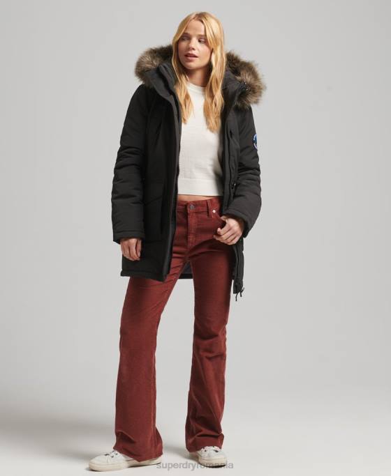Superdry parka everest îmbrăcăminte gri inchis femei JX0Z3780