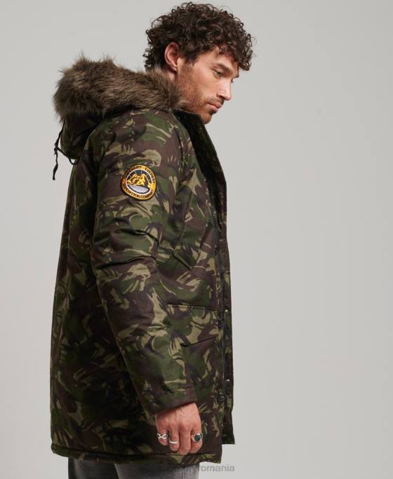 Superdry parka everest îmbrăcăminte kaki bărbați JX0Z1080