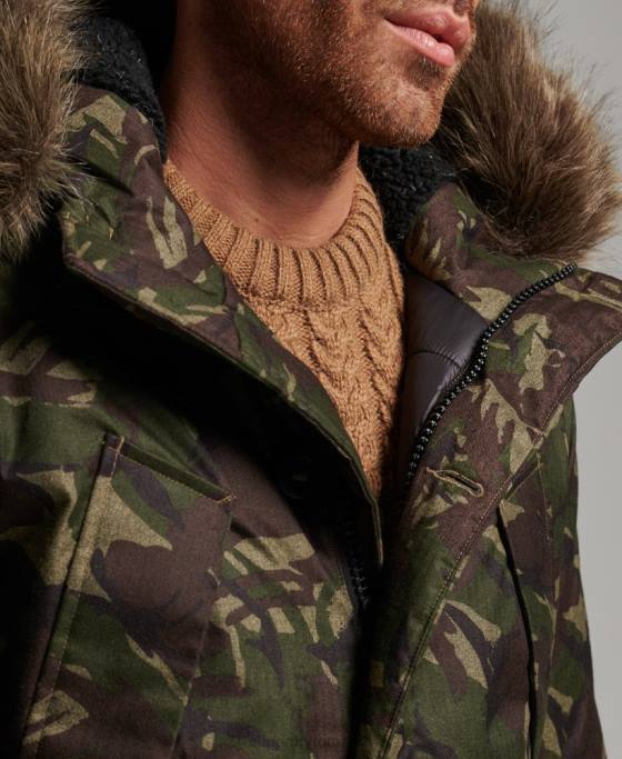Superdry parka everest îmbrăcăminte kaki bărbați JX0Z1080