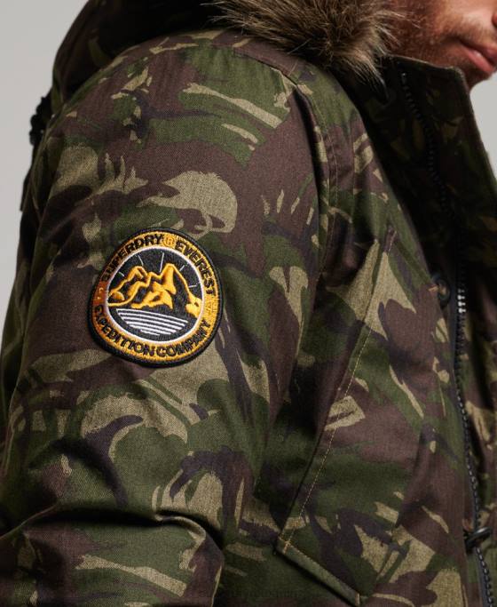 Superdry parka everest îmbrăcăminte kaki bărbați JX0Z1080