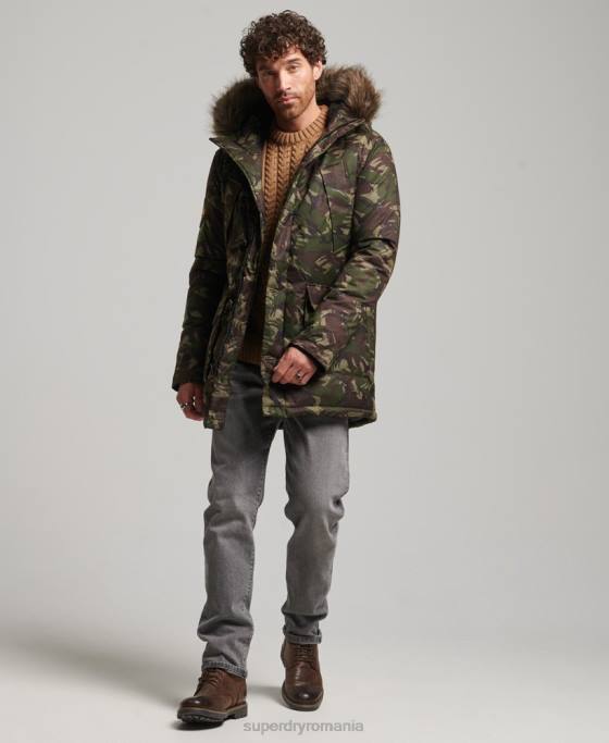 Superdry parka everest îmbrăcăminte kaki bărbați JX0Z1080