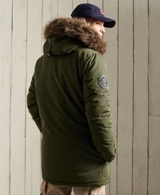 Superdry parka everest îmbrăcăminte kaki bărbați JX0Z1081