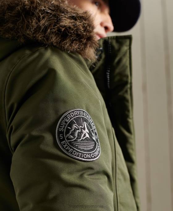 Superdry parka everest îmbrăcăminte kaki bărbați JX0Z1081