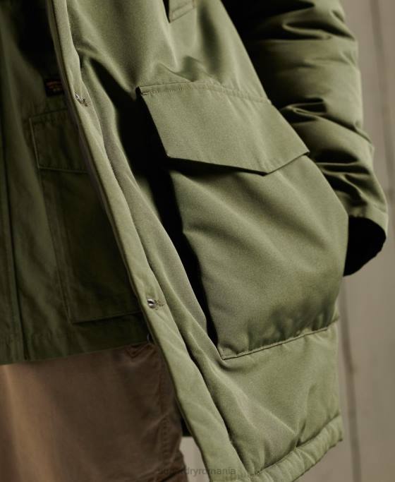 Superdry parka everest îmbrăcăminte kaki bărbați JX0Z1081