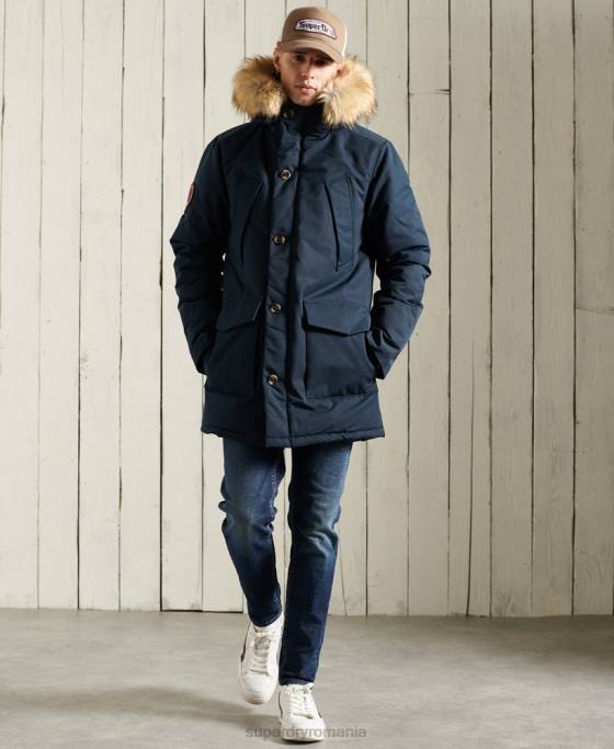 Superdry parka everest îmbrăcăminte marina bărbați JX0Z1027