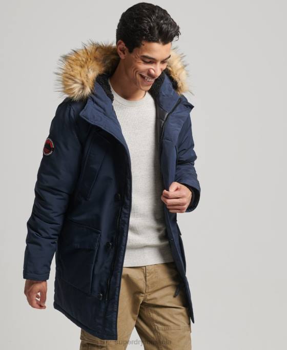 Superdry parka everest îmbrăcăminte marina bărbați JX0Z1097