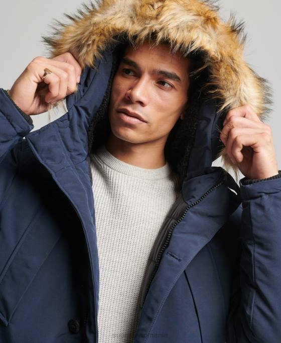 Superdry parka everest îmbrăcăminte marina bărbați JX0Z1097