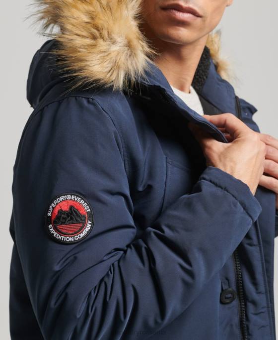 Superdry parka everest îmbrăcăminte marina bărbați JX0Z1097