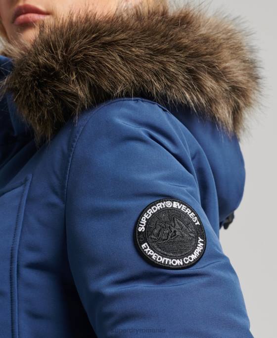 Superdry parka everest îmbrăcăminte marina femei JX0Z3685