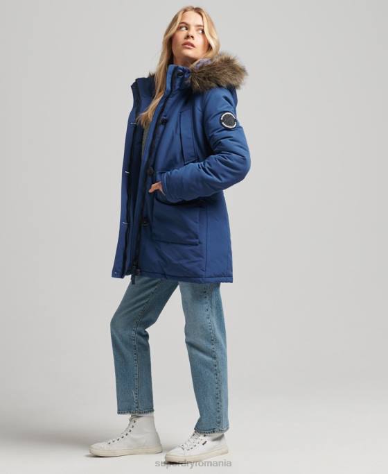Superdry parka everest îmbrăcăminte marina femei JX0Z3685