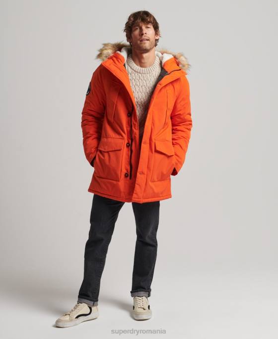 Superdry parka everest îmbrăcăminte portocale bărbați JX0Z1126