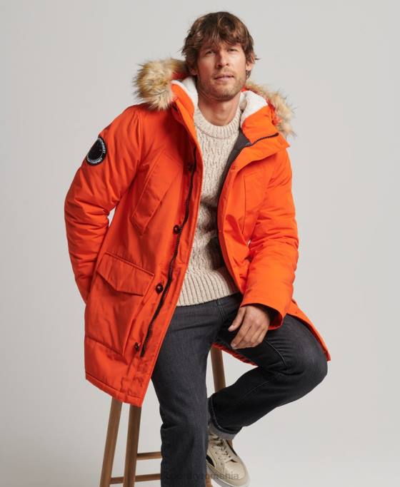 Superdry parka everest îmbrăcăminte portocale bărbați JX0Z1126