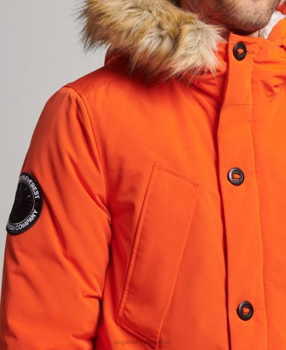Superdry parka everest îmbrăcăminte portocale bărbați JX0Z1126