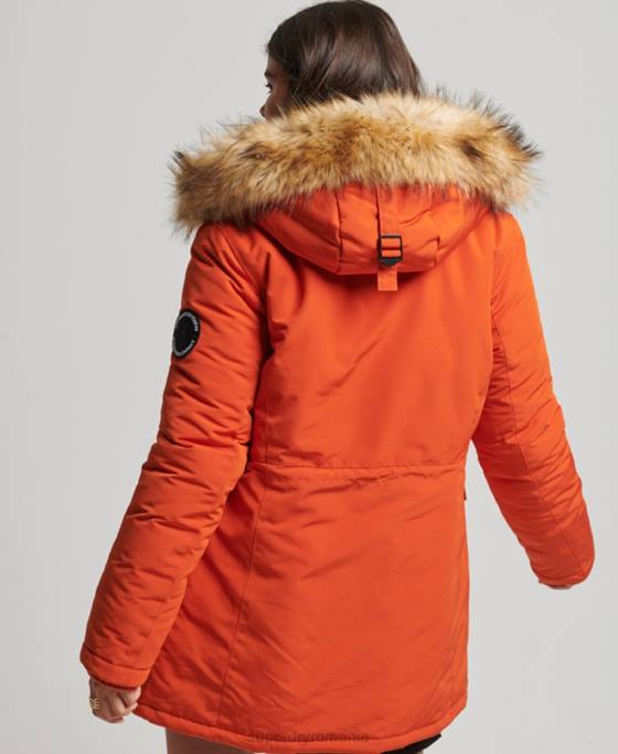 Superdry parka everest îmbrăcăminte portocale femei JX0Z3684