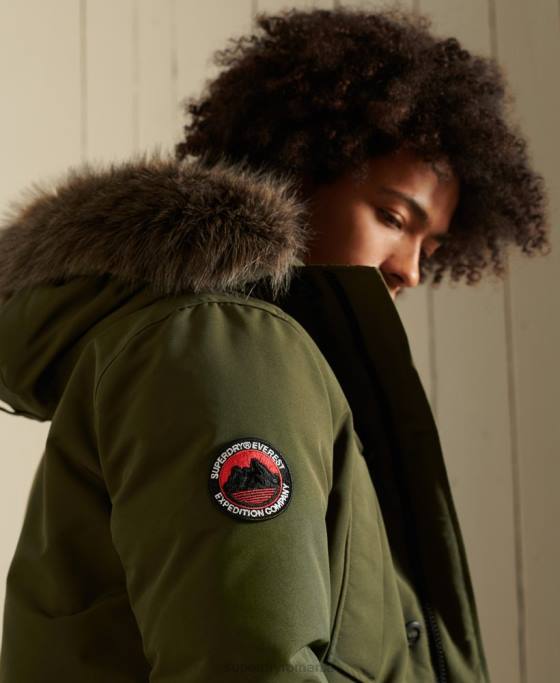 Superdry parka everest îmbrăcăminte verde bărbați JX0Z4739