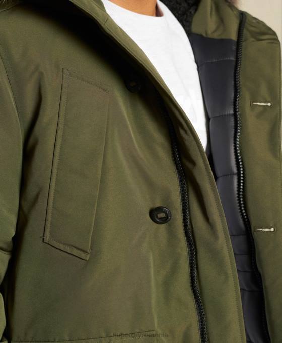 Superdry parka everest îmbrăcăminte verde bărbați JX0Z4739