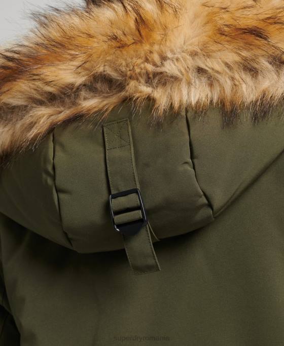 Superdry parka everest îmbrăcăminte verde femei JX0Z3781