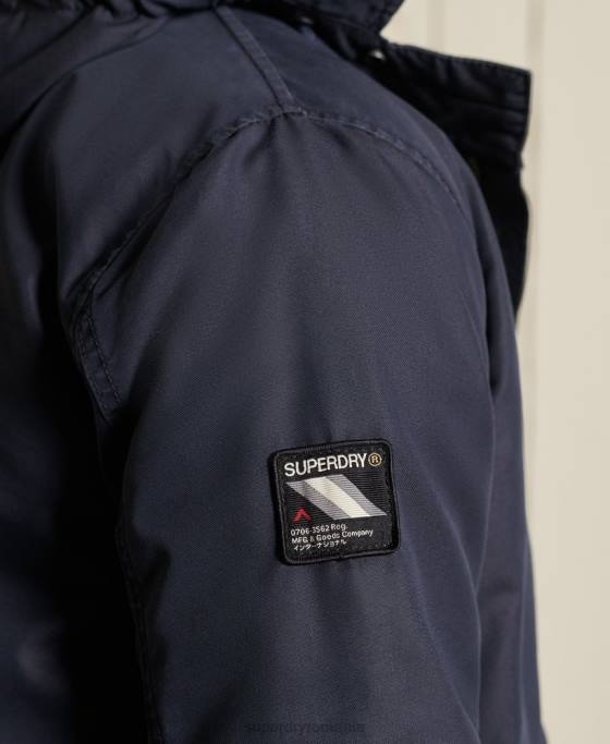 Superdry parka militară cu coadă de pește îmbrăcăminte albastru bărbați JX0Z4680