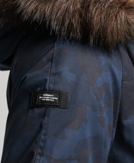 Superdry parka originală și vintage îmbrăcăminte marina bărbați JX0Z4509