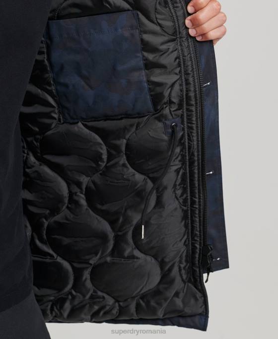 Superdry parka originală și vintage îmbrăcăminte marina bărbați JX0Z4509