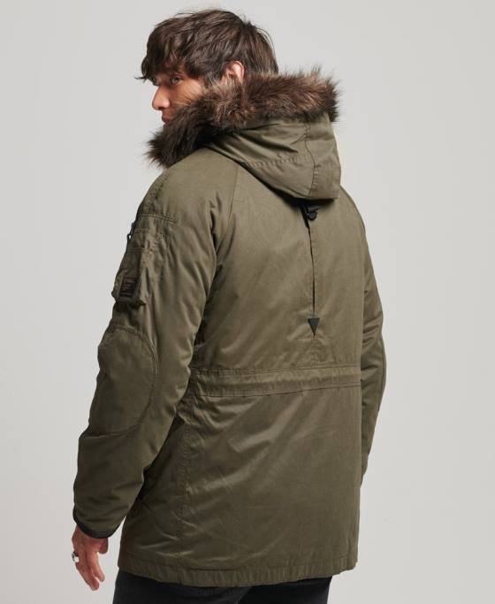 Superdry parka originală și vintage îmbrăcăminte verde bărbați JX0Z4573