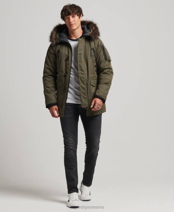 Superdry parka originală și vintage îmbrăcăminte verde bărbați JX0Z4573