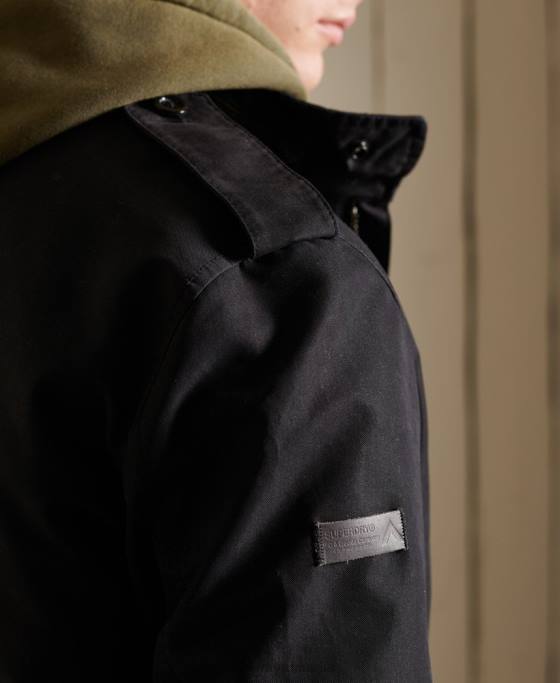 Superdry parka premium militară îmbrăcăminte gri inchis bărbați JX0Z4576