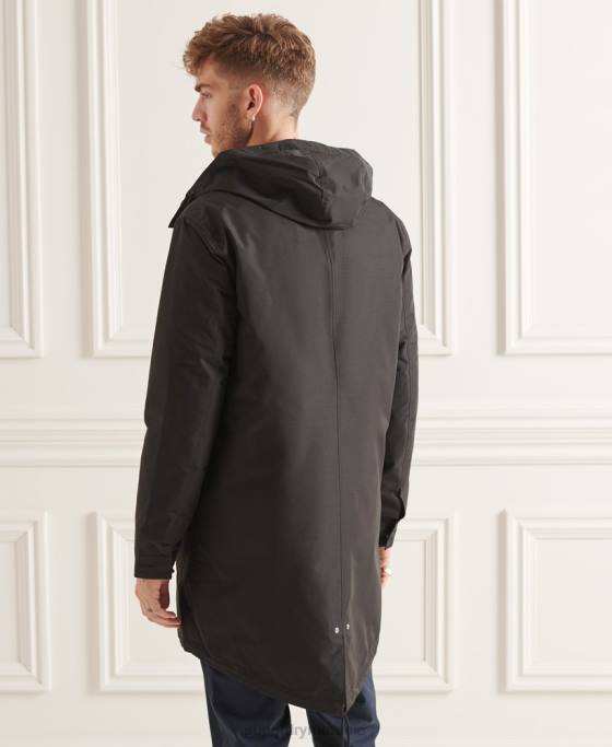 Superdry parka studios 3-în-1 coadă de pește îmbrăcăminte negru bărbați JX0Z4660