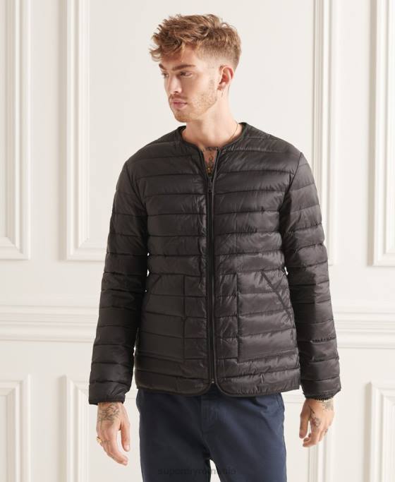 Superdry parka studios 3-în-1 coadă de pește îmbrăcăminte negru bărbați JX0Z4660