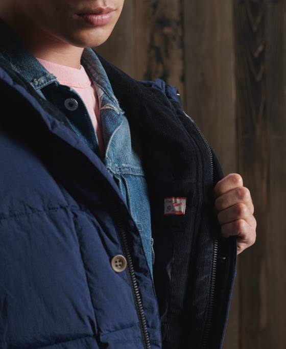 Superdry parka uscată ediție limitată îmbrăcăminte albastru bărbați JX0Z1180
