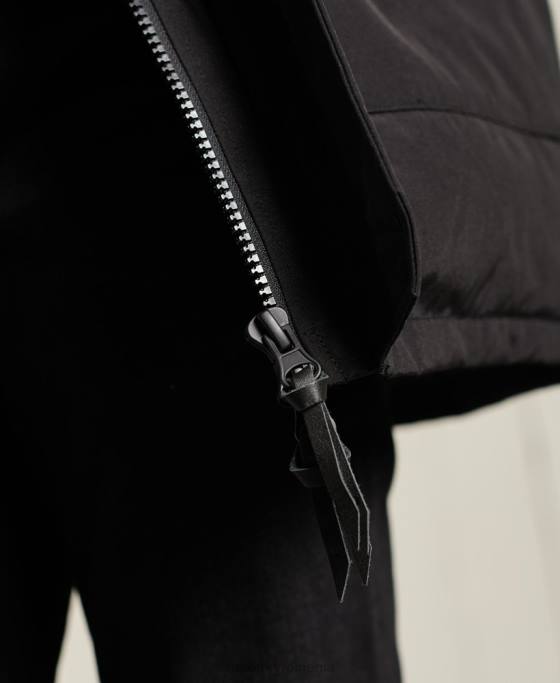 Superdry parka în puf pentru începători îmbrăcăminte negru bărbați JX0Z4734