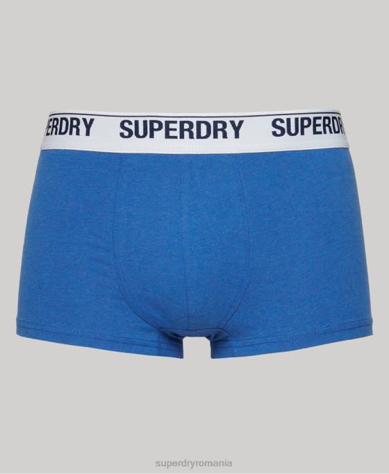 Superdry portbagaj din bumbac organic pachet dublu multiplu îmbrăcăminte albastru bărbați JX0Z1734