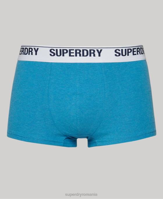 Superdry portbagaj din bumbac organic pachet dublu multiplu îmbrăcăminte albastru bărbați JX0Z1734