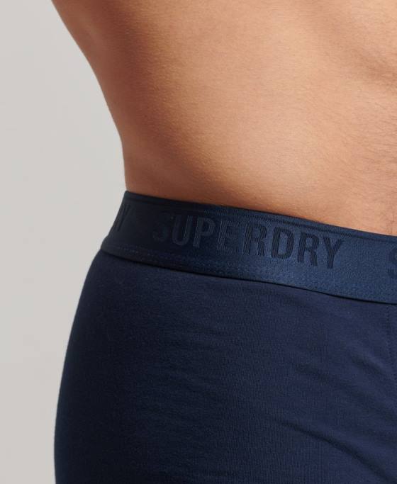 Superdry portbagaj din bumbac organic pachet triplu îmbrăcăminte marina bărbați JX0Z1754