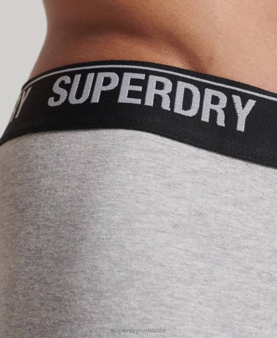 Superdry portbagaj din bumbac organic pachet triplu îmbrăcăminte multi bărbați JX0Z1753