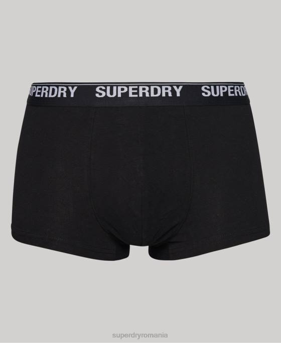 Superdry portbagaj din bumbac organic pachet triplu îmbrăcăminte multi bărbați JX0Z1753