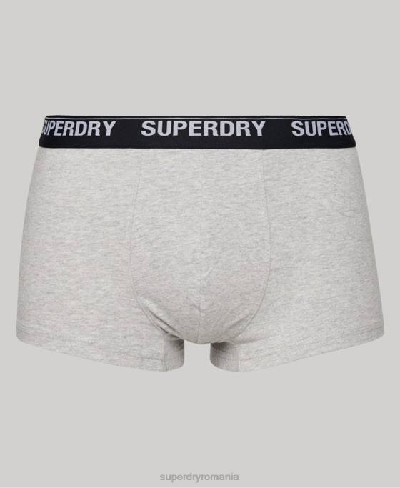 Superdry portbagaj din bumbac organic pachet triplu îmbrăcăminte multi bărbați JX0Z1753