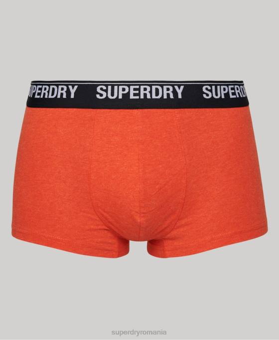 Superdry portbagaj din bumbac organic pachet triplu îmbrăcăminte multi bărbați JX0Z1753