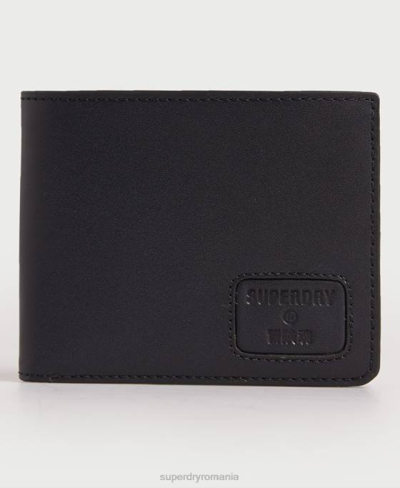 Superdry portofel din piele nyc bifold accesorii negru bărbați JX0Z1773