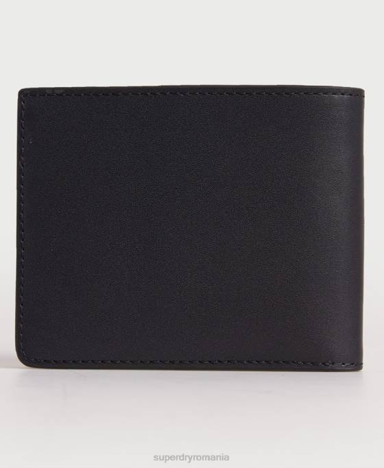 Superdry portofel din piele nyc bifold accesorii negru bărbați JX0Z1773